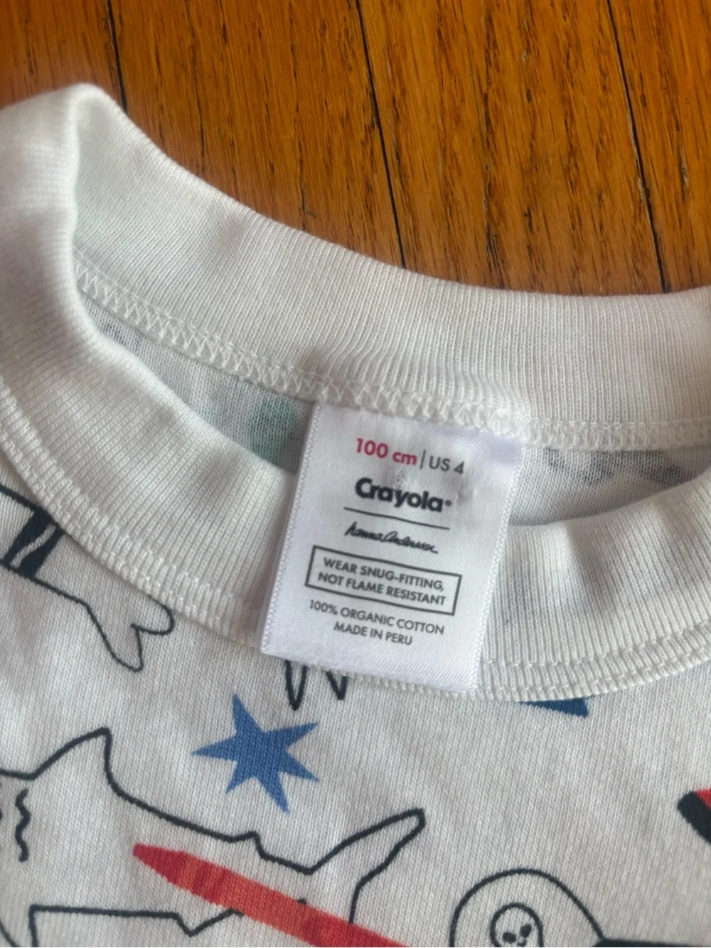 NWOT Hanna Andersson Crayola Organic Cotton Pajama size 4